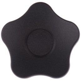5 pcs - Elesa 70013 Black Multiple Lobes Clamping Knob, M10, Threaded Hole