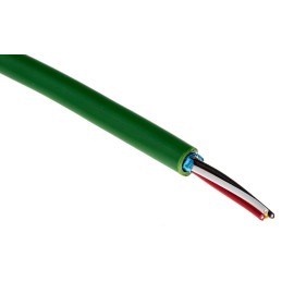 1 Reel of 100 M - Belden Multicore Industrial Cable, 0.5 mm², 4 Cores, 20 AWG, Screened, 100m, Green Sheath