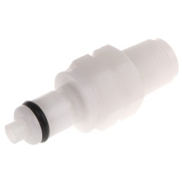 1 pcs - Colder Products Hose Connector, Straight Threaded Coupling, BSPT 1/8in, 8.3 bar