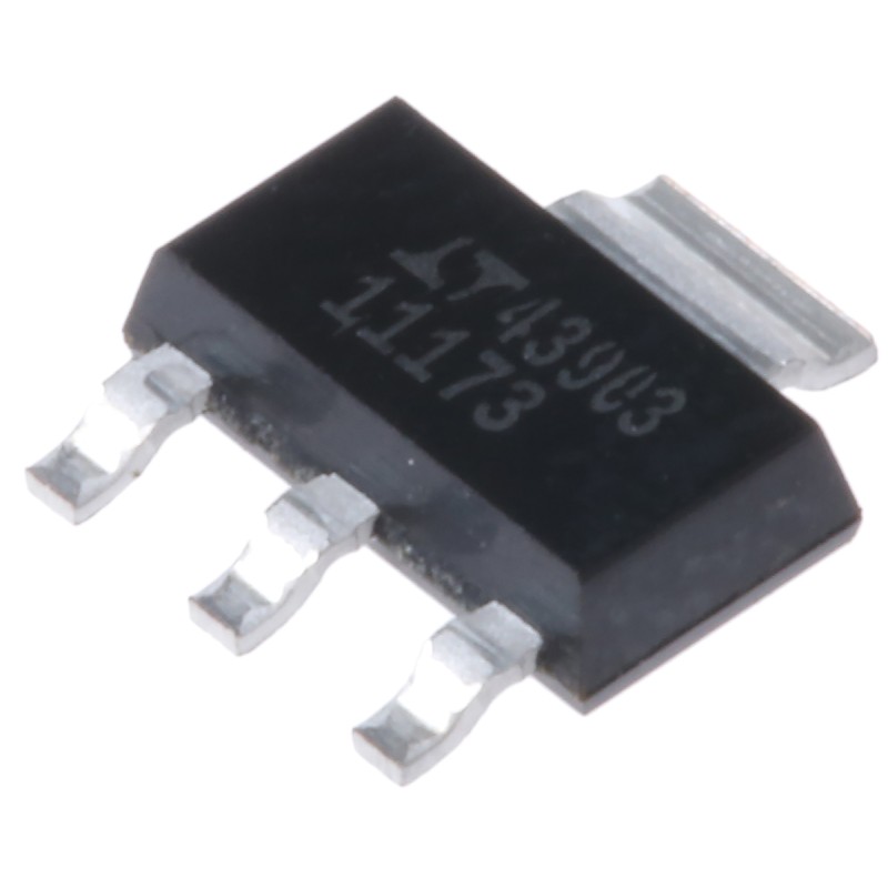 1 pcs - Analog Devices LT1117CST-3.3PBF, 1 Low Dropout Voltage, Voltage Regulator 800mA, 3.3 V 3+Tab-Pin, SOT-223