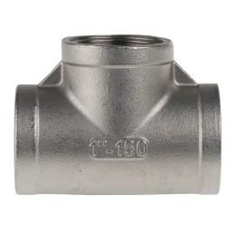 1 pcs - RS PRO Stainless Steel Pipe Fitting, Tee Circular Tee, Female G 1in x Female G 1in x Female G 1in