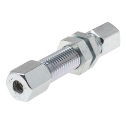1 pcs - Parker Hydraulic Bulkhead Compression Tube Fitting M12 x 1.5 Made From Chromium Free Zinc Plated Steel