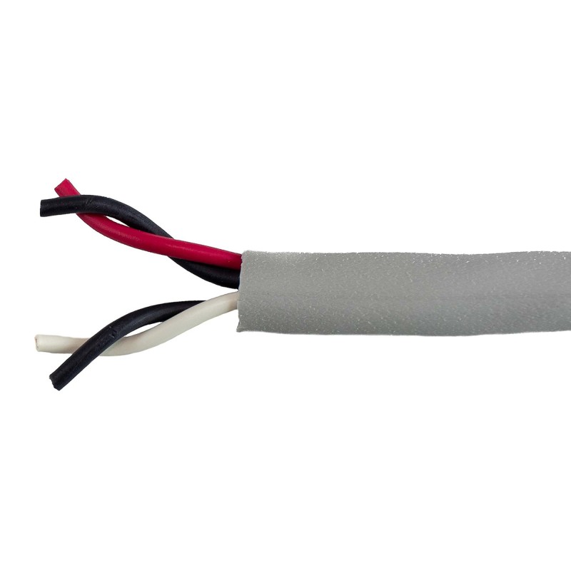 1 Reel of 30 M - Alpha Wire Twisted Pair Data Cable, 2 Pairs, 0.382 mm², 4 Cores, 22 AWG, Unscreened, 30m, Grey Sheath