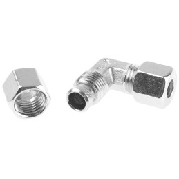 1 pcs - Parker Steel Zinc Plated Hydraulic Elbow Compression Tube Fitting, W08LCF