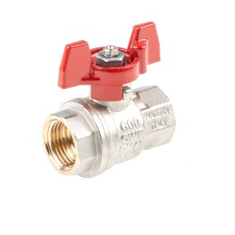 1 pcs - RS PRO Brass Full Bore, 2 Way, Ball Valve, BSPP 1/2in, 40 - 30bar Operating Pressure