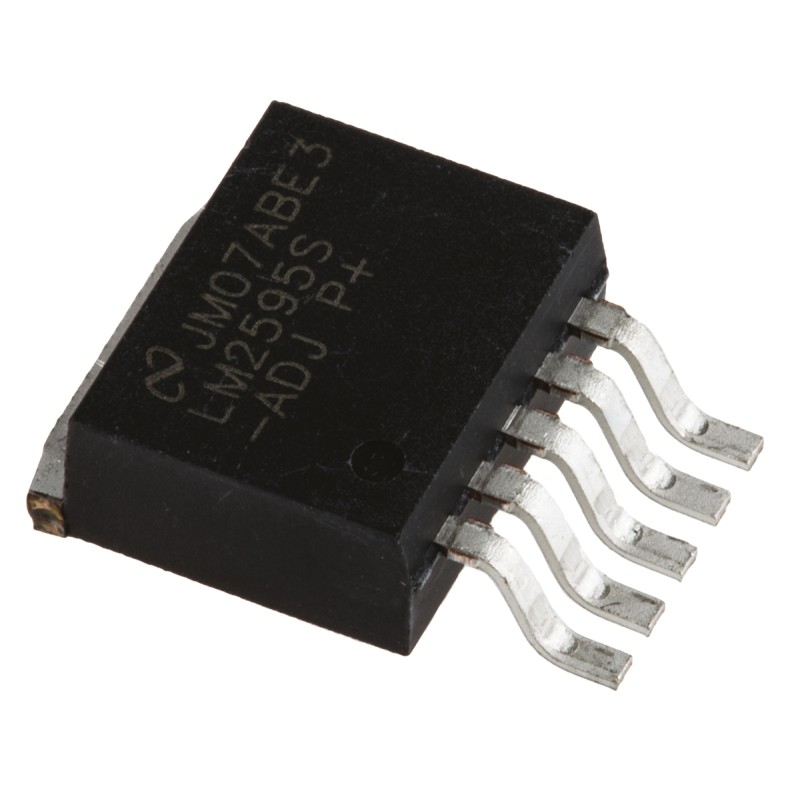 1 pcs - Texas Instruments, LM2595S-ADJ/NOPB Step-Down Switching Regulator, 1-Channel 1A Adjustable 5-Pin, D2PAK