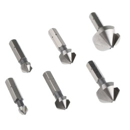 1 pcs - Wera Countersink Drill Bit Set, 6.3 mm, 8.3 mm, 10.4 mm, 12.4 mm, 16.5 mm, 20.5 mm Head, 3 Flute(s), 8 Piece(s)