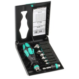 1 pcs - Wera Countersink Drill Bit Set, 6.3 mm, 8.3 mm, 10.4 mm, 12.4 mm, 16.5 mm, 20.5 mm Head, 3 Flute(s), 8 Piece(s)
