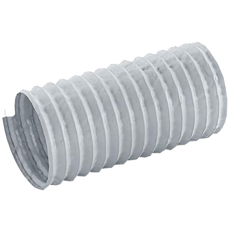 1 pcs - Contitech Grey PET, PVC Reinforced Flexible Ducting, 12m, 76mm Bend Radius