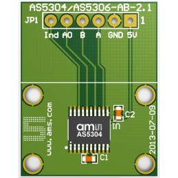 1 pcs - ams OSRAM AS5306-TS_EK_AB Position Sensor Adapter Board for AS5306 AS5306