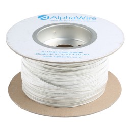 1 Reel of 305 M - Alpha Wire EcoWire Series White 0.33 mm² Hook Up Wire, 22 AWG, 7/0.25 mm, 305m, MPPE Insulation