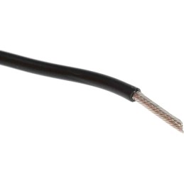 1 Reel of 305 M - RS PRO Black 1.32 mm² Hook Up Wire, 16 AWG, 1C, 305m, PVC Insulation