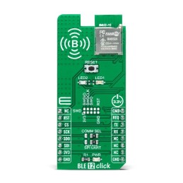 1 pcs - MikroElektronika BLE 12 Click Bluetooth Low Energy (BLE) module Add On Board for mikroBUS socket 2.4GHz MIKROE-4874
