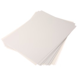 50 pcs - 3M White Aluminium Oxide Fibre Optic Lapping Film, 8-1/2in x 215.9mm, 0.3μm Grade