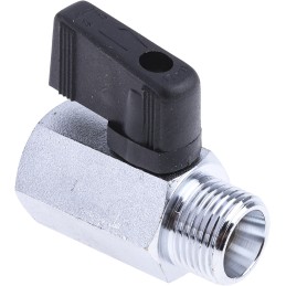 1 pcs - RS PRO Chrome Plated Brass Hydraulic Ball Valve G 3/8