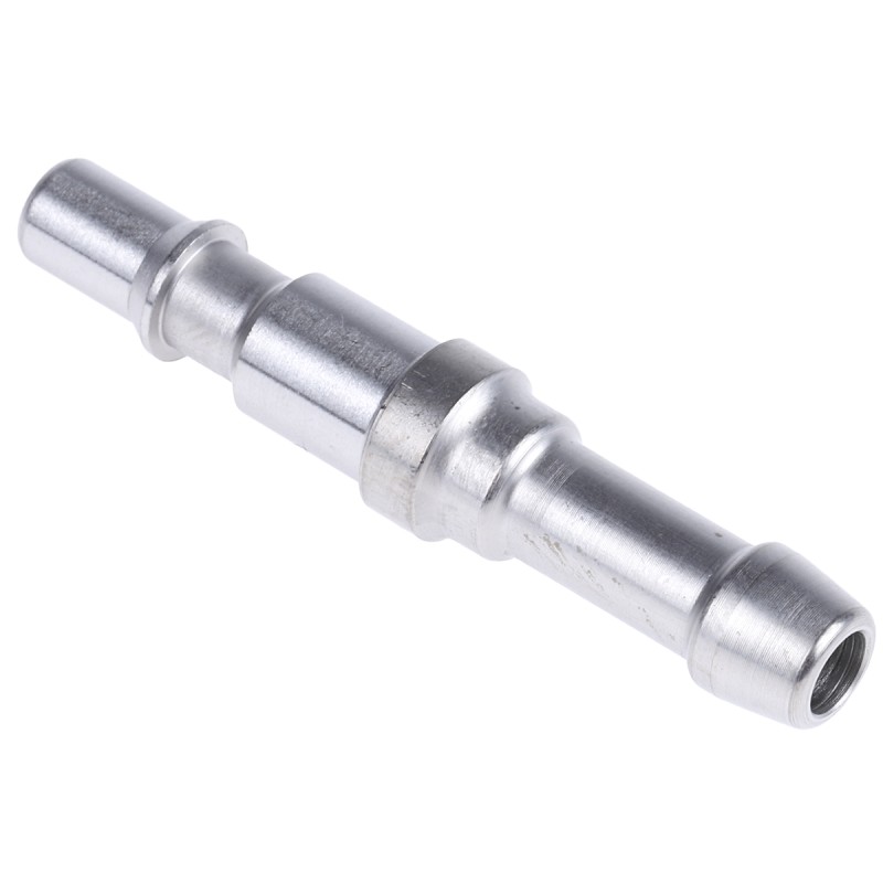 1 pcs - Staubli – Fluid Connectors Stainless Steel Male Safety Quick Connect Coupling, 8mm Hose Barb