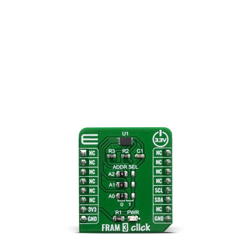 1 pcs - MikroElektronika MIKROE-3817, FRAM 3 Click EEPROM Development Kit for Mikroe-3817