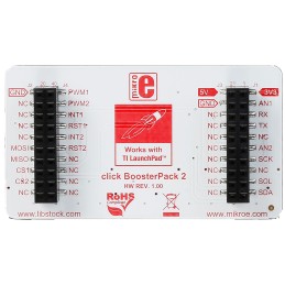 1 pcs - MikroElektronika MIKROE-2381 Shield for use with Texas Instruments LaunchPads