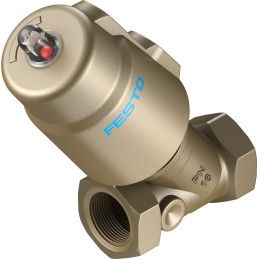 1 pcs - Festo Angle Seat type Pneumatic Valve, BSP 1in, 10 bar