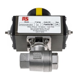 1 pcs - RS PRO Ball type Pneumatic Actuated Valve, BSP 1/2in, 1000 psi
