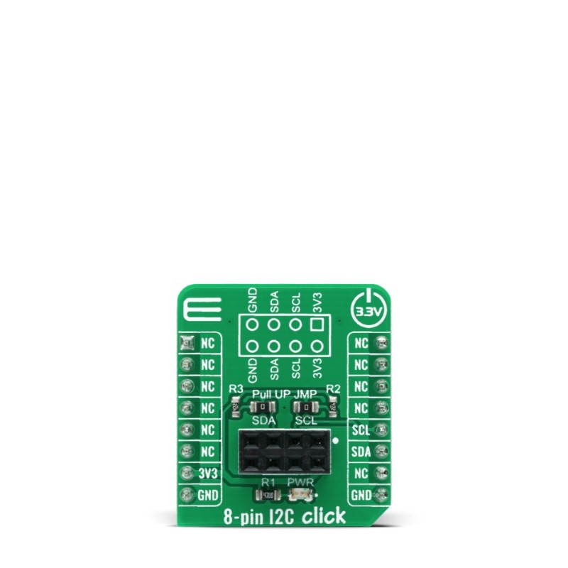 1 pcs - MikroElektronika MIKROE-4241, 8-pin I2C Click Sensor Add-On Board