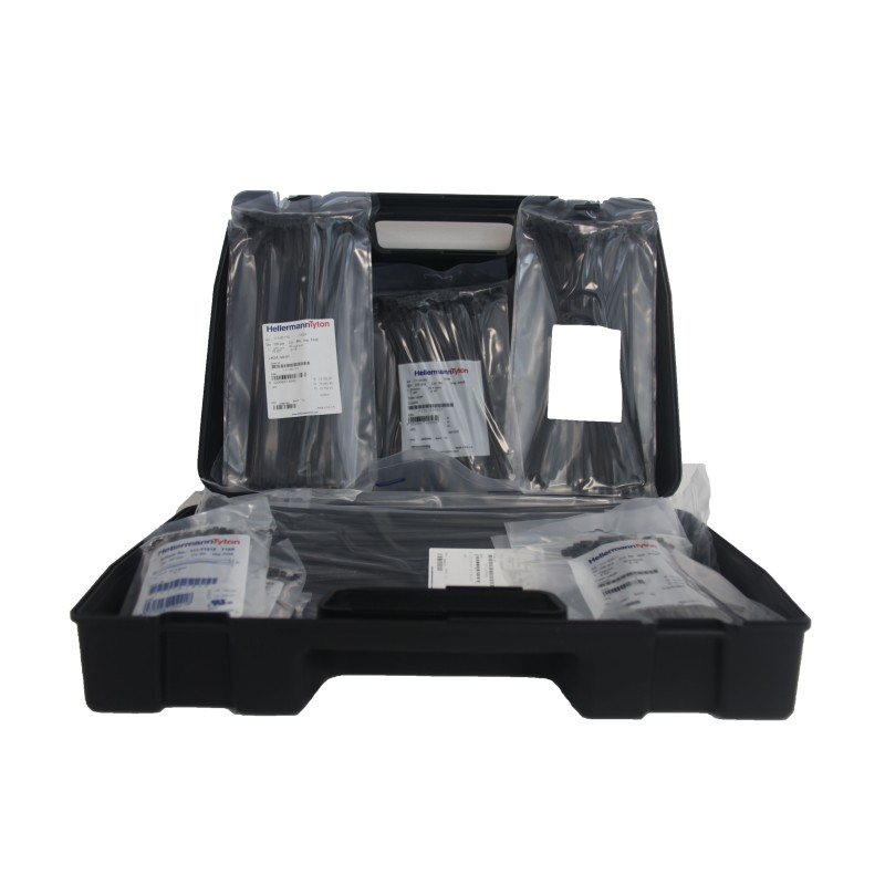 1 pcs - HellermannTyton Cable Tie, 100mm x 2.5, 3.5, 4.6 mm, Black Nylon