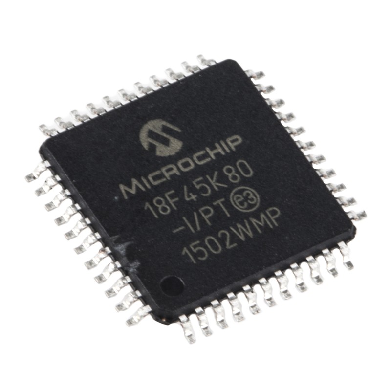 1 pcs - Microchip PIC18F45K80-I/PT, 8bit PIC Microcontroller, PIC18F, 64MHz, 32 kB Flash, 44-Pin TQFP