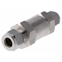 1 pcs - Parker, 1/2 in A-Lok Stainless Steel Inline Water Filter 19.64L/min