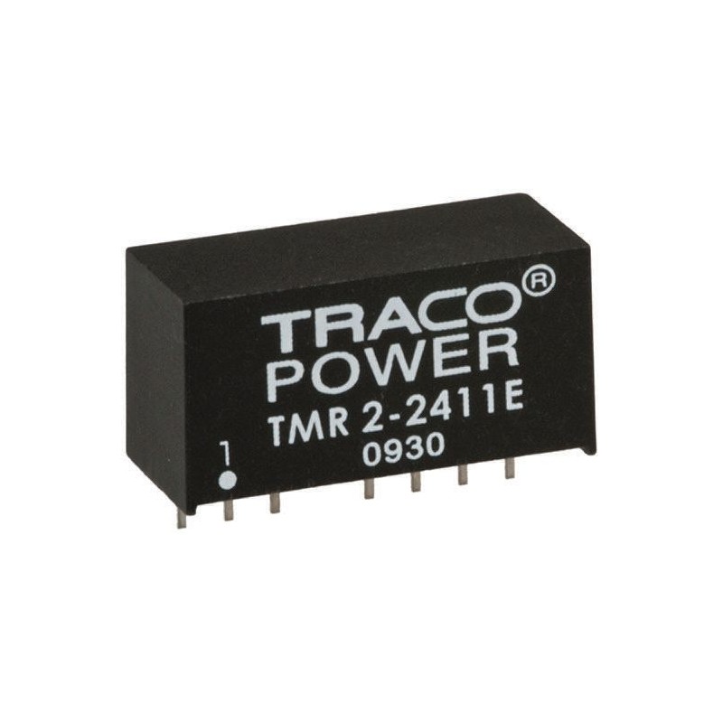 1 pcs - TRACOPOWER TMR 2E DC-DC Converter, 5V dc/ 400mA Output, 36 - 75 V dc Input, 2W, Through Hole, +85°C Max Temp