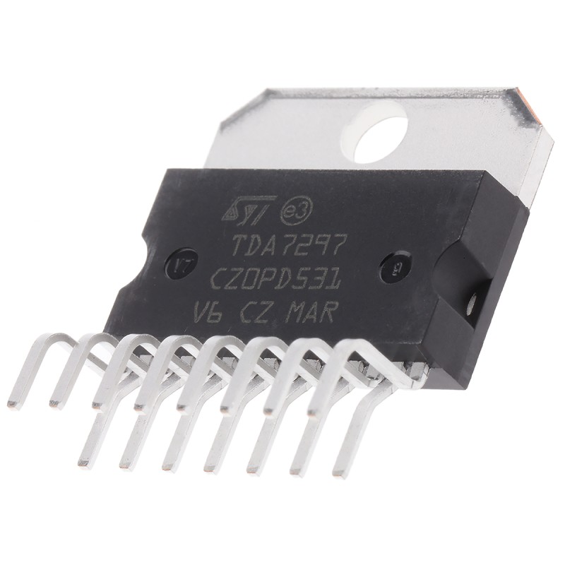 1 pcs - STMicroelectronics,15W, 15-Pin MULTIWATT V TDA7297
