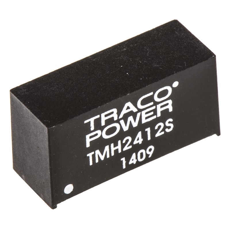 1 pcs - TRACOPOWER TMH DC-DC Converter, 12V dc/ 165mA Output, 21.6 - 26.4 V dc Input, 2W, Through Hole, +85°C Max Temp