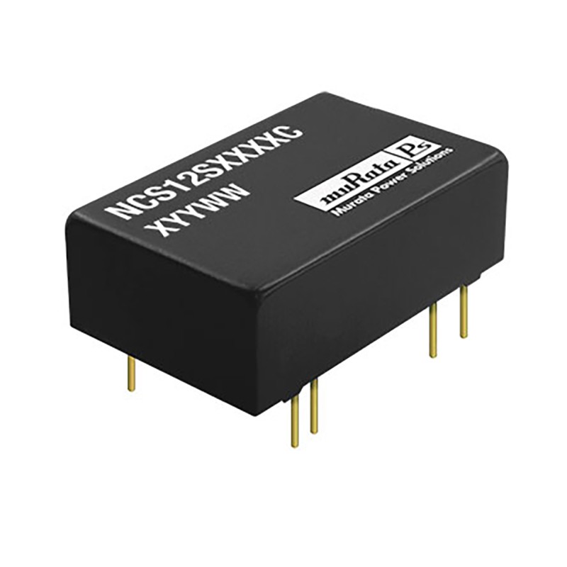 1 pcs - Murata Power Solutions NCS12 DC-DC Converter, 15V dc/ 800mA Output, 9 - 36 V dc Input, 12W, Through Hole, +85°C