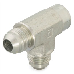 1 pcs - Parker Hydraulic Tee Threaded Adaptor NPTF 1/2 Male to UNF 3/4-16 Female, 8-8-8 MTX-S