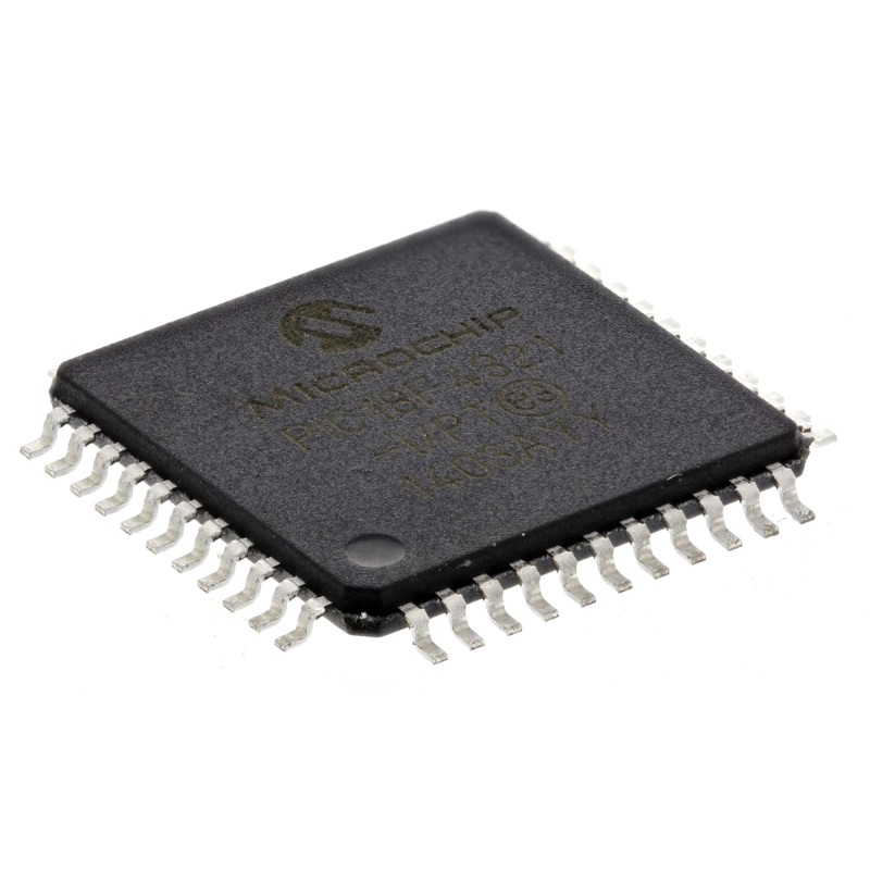 1 pcs - Microchip PIC18F4321-I/PT, 8bit PIC Microcontroller, PIC18F, 40MHz, 8 kB, 256 B Flash, 44-Pin TQFP