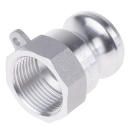 1 pcs - RS PRO Hose Connector, Straight Cam & Groove Adaptor, BSP 1in 1in ID, 17 bar