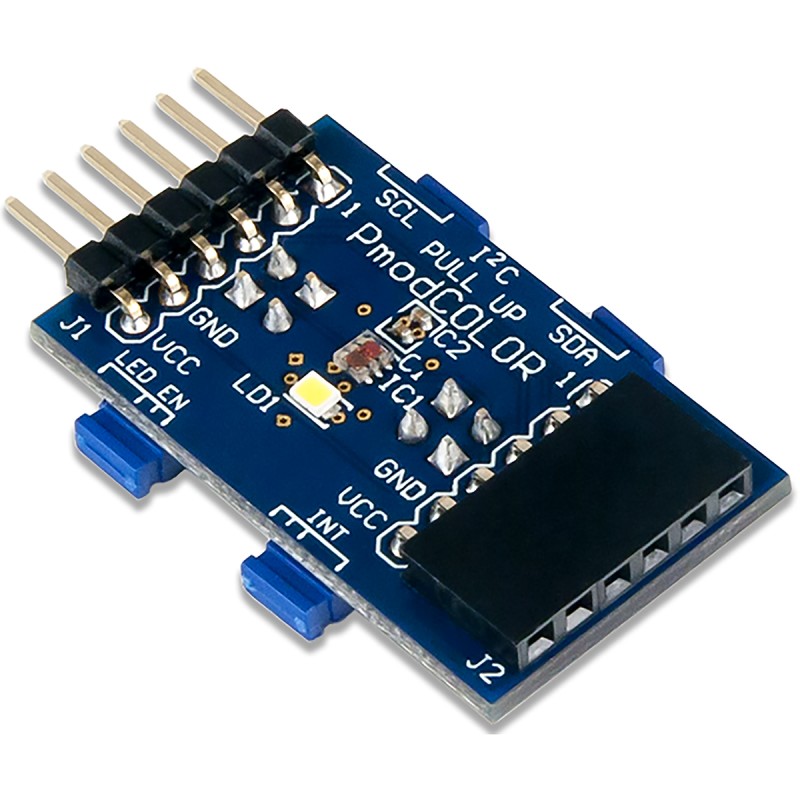 1 pcs - Digilent Pmod COLOR: Color Sensor Module I2C, SPI Expansion Module