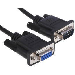 1 pcs - StarTech.com Male 9 Pin D-sub to Female 9 Pin D-sub Serial Cable, 0.5m PVC