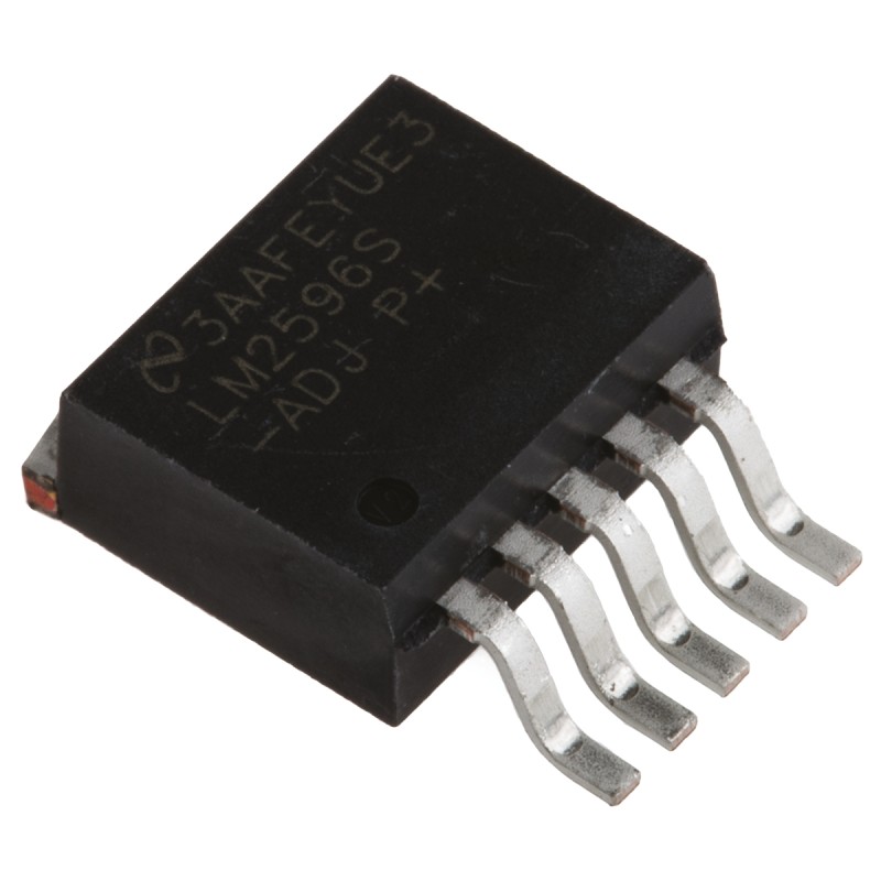1 pcs - Texas Instruments, LM2596S-ADJ/NOPB Step-Down Switching Regulator, 1-Channel 3A Adjustable 5-Pin, D2PAK