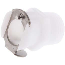 1 pcs - Colder Products Hose Connector, Straight Threaded Coupling, NPT 3/8in, 8.3 bar