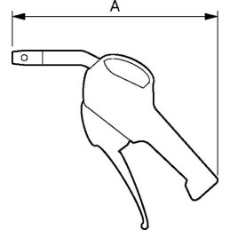 1 pcs - PREVOST 6bar Air Blow Gun, G 1/4in Air Inlet (BSP)