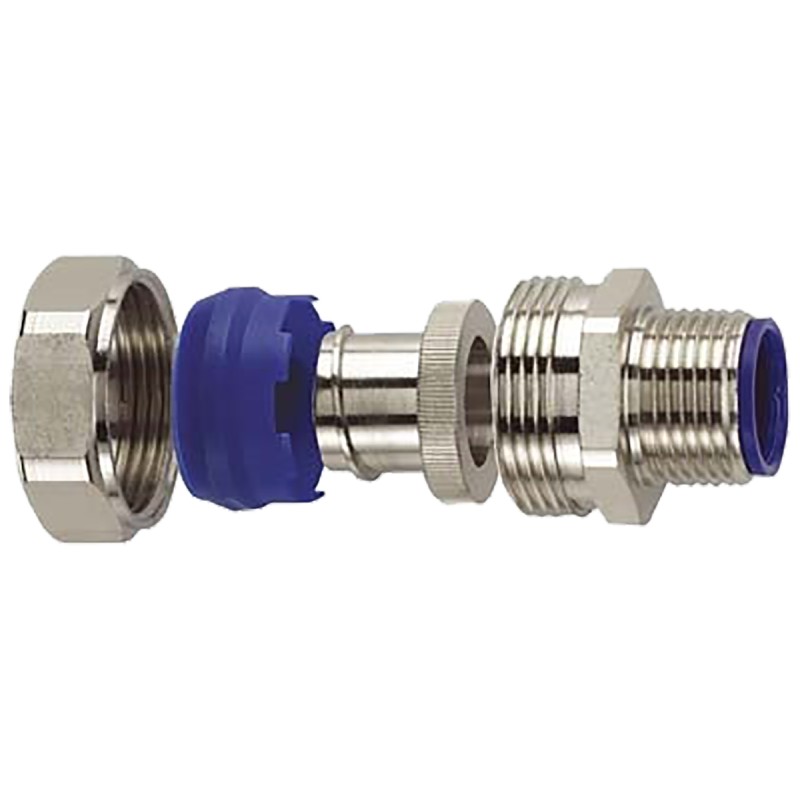 1 pcs - Flexicon External Thread Fitting, Conduit Fitting, 40mm Nominal Size, M40, 316 Stainless Steel