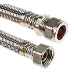 1 pcs - RS PRO Hose Assembly 15mm to Female BSP 1/2in, 900mm Long