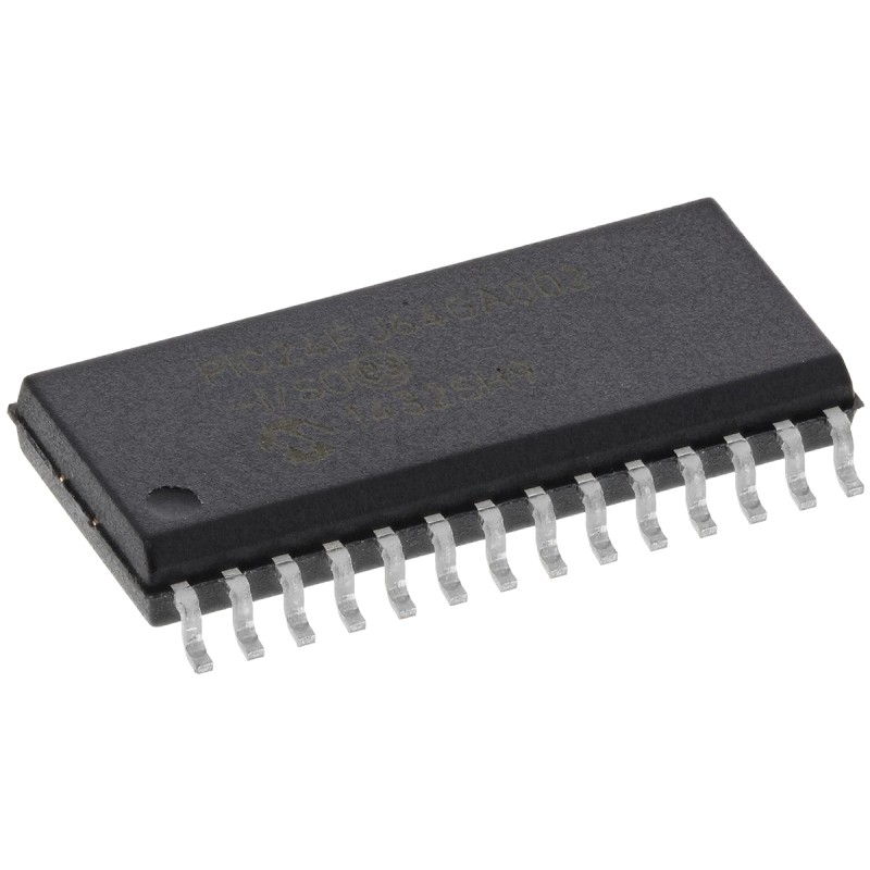 1 pcs - Microchip PIC24FJ64GA002-I/SO, 16bit PIC Microcontroller, PIC24FJ, 32MHz, 64 kB Flash, 28-Pin SOIC