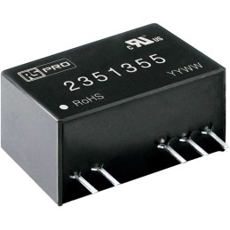 1 pcs - RS PRO Isolated DC-DC Converter, 15V dc/, 21.6 - 26.4 V dc Input, 1W, PCB