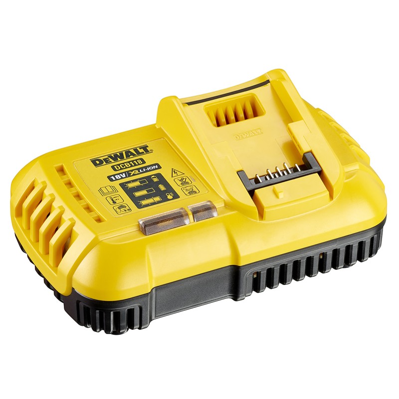 1 pcs - DeWALT DCB118-GB Battery Charger, 20 V, 60 V for use with DeWALT 54V XR Batteries, UK Plug