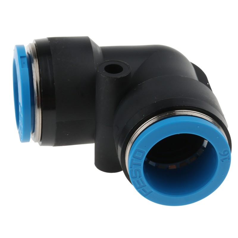 1 pcs - Festo QSL Series Elbow Tube-toTube Adaptor, Push In 16 mm to Push In 16 mm, Tube-to-Tube Connection Style, 153075