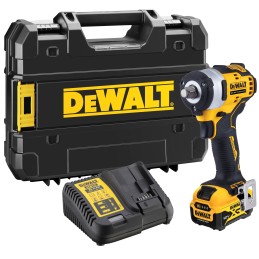 1 pcs - DeWALT 1/2 in 12V, 5Ah Cordless Impact Wrench, UK Plug