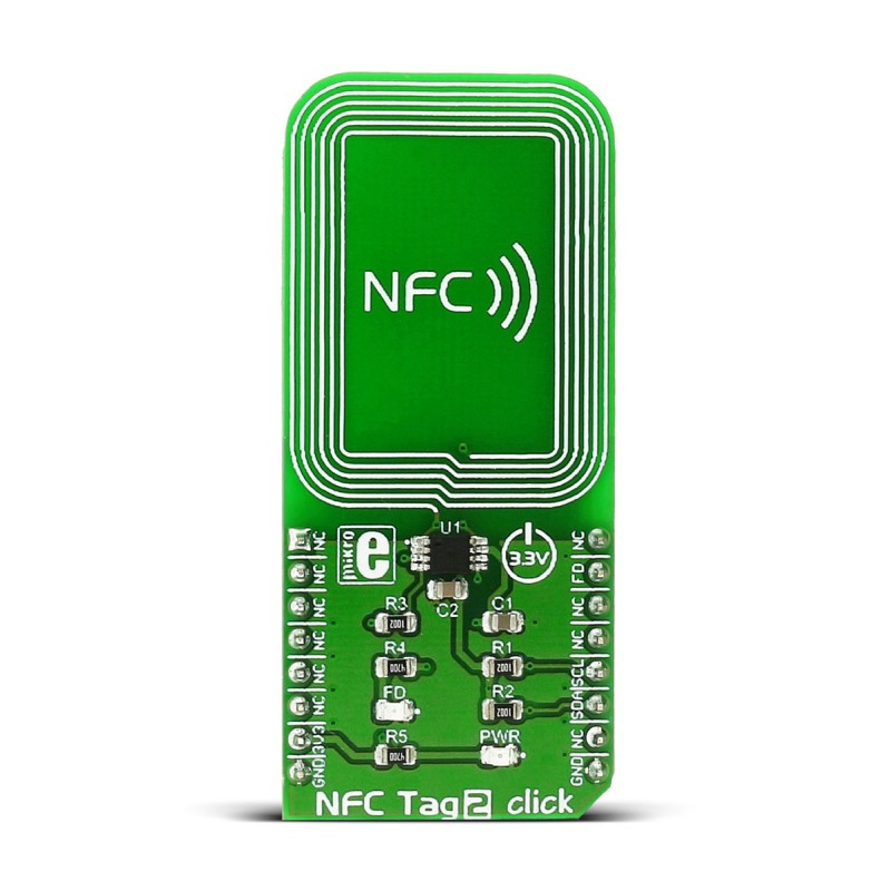 1 pcs - MikroElektronika NFC Tag 2 Click, Arduino Compatible Board