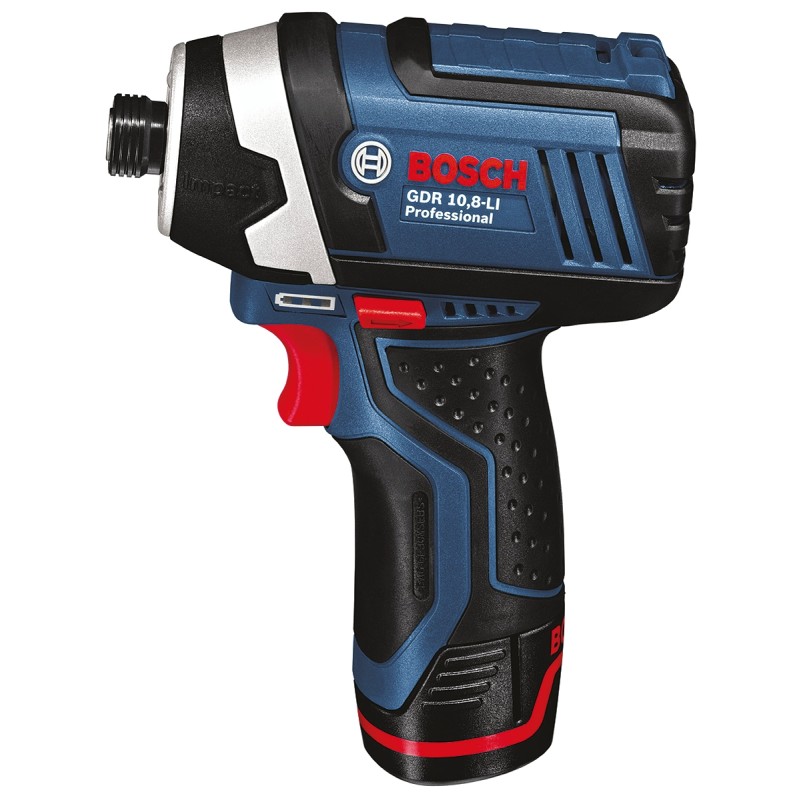1 pcs - Bosch 1/4 in 10.8V, 2Ah Cordless Impact Driver, UK Plug