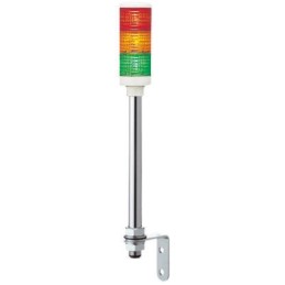 1 pcs - Schneider Electric Harmony XVC6 Series Red/Green/Amber Signal Tower, 3 Lights, 24 V ac/dc, Tube Mount